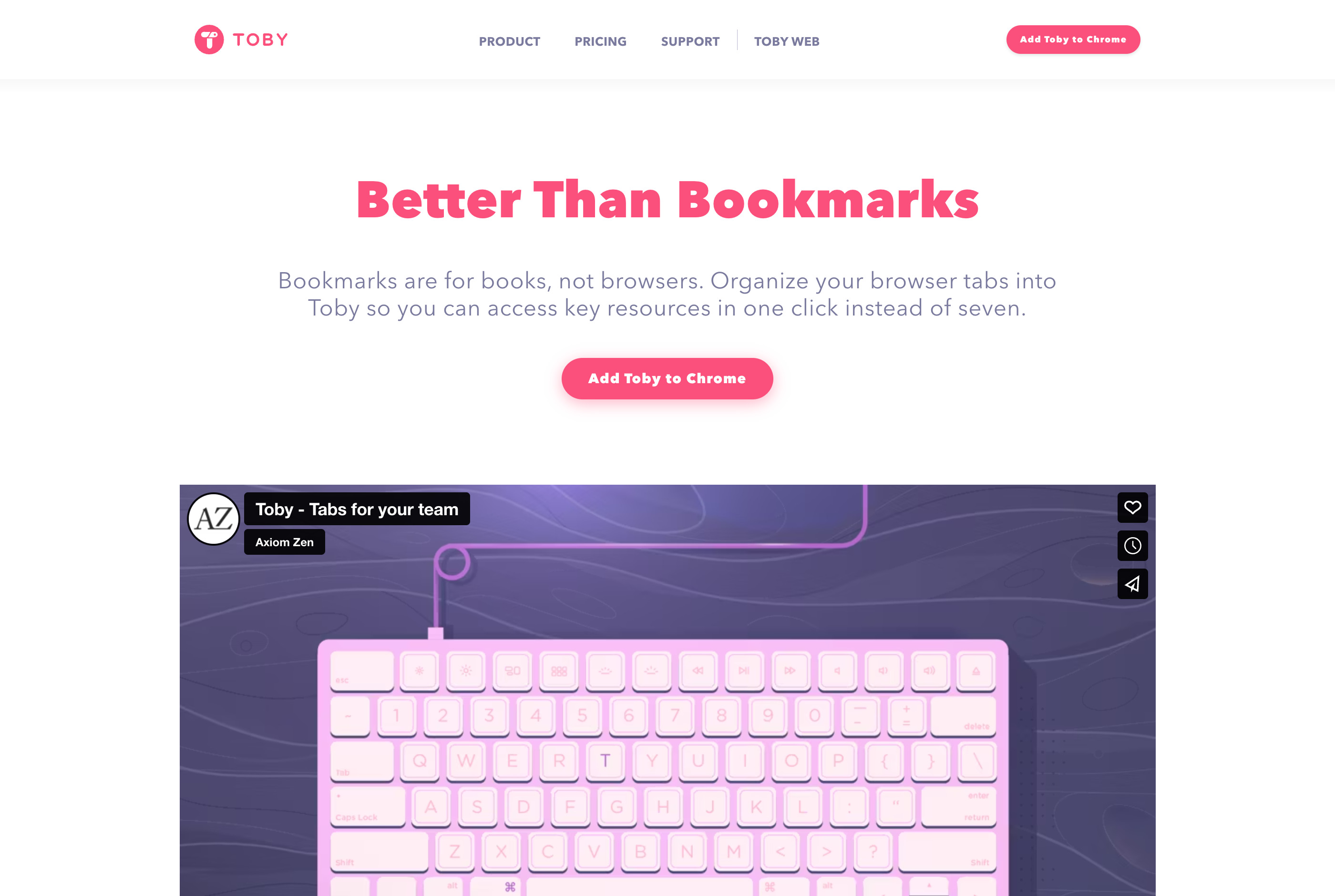 TobyのWebサイトスクリーンショット